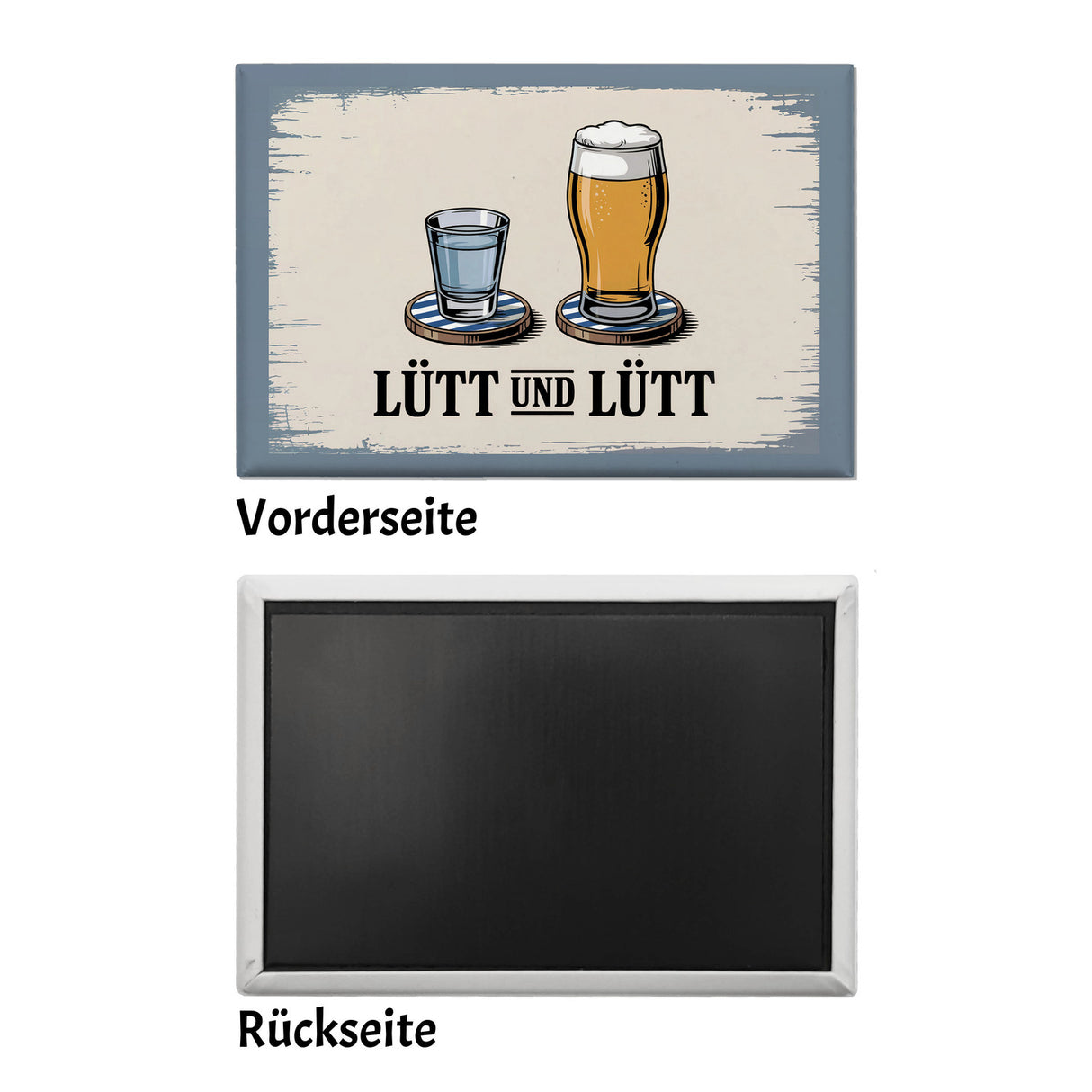 Lütt und Lütt Souvenir Souvenir Magnet - norddeutsches Design