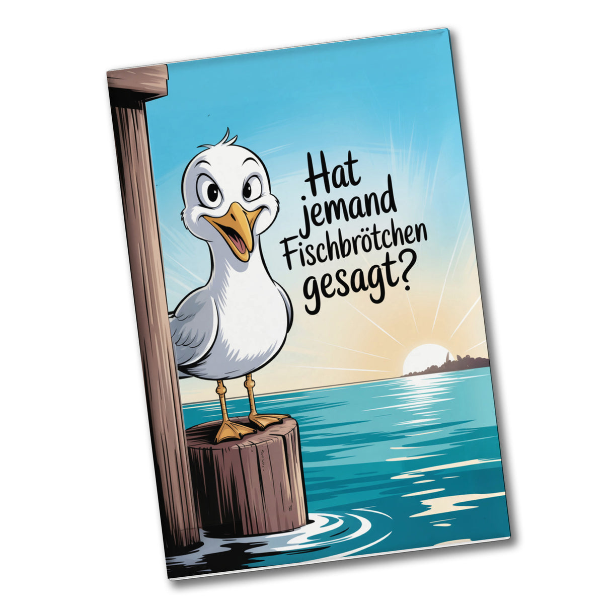 Hat jemand Fischbrötchen gesagt Souvenir Souvenir Magnet mit frecher Möwe