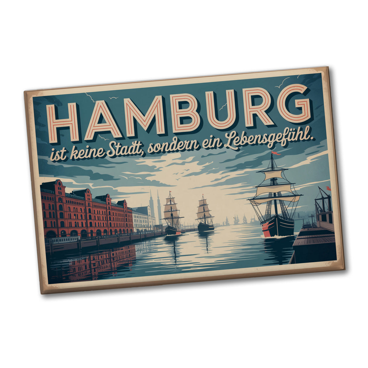Hamburg ist Lebensgefühl Souvenir Souvenir Magnet