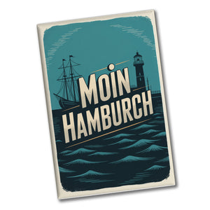 Hamburg Moin Hamburch Vintage Stil Souvenir Souvenir Magnet