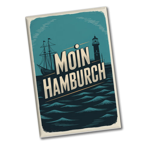 Hamburg Moin Hamburch Vintage Stil Souvenir Souvenir Magnet