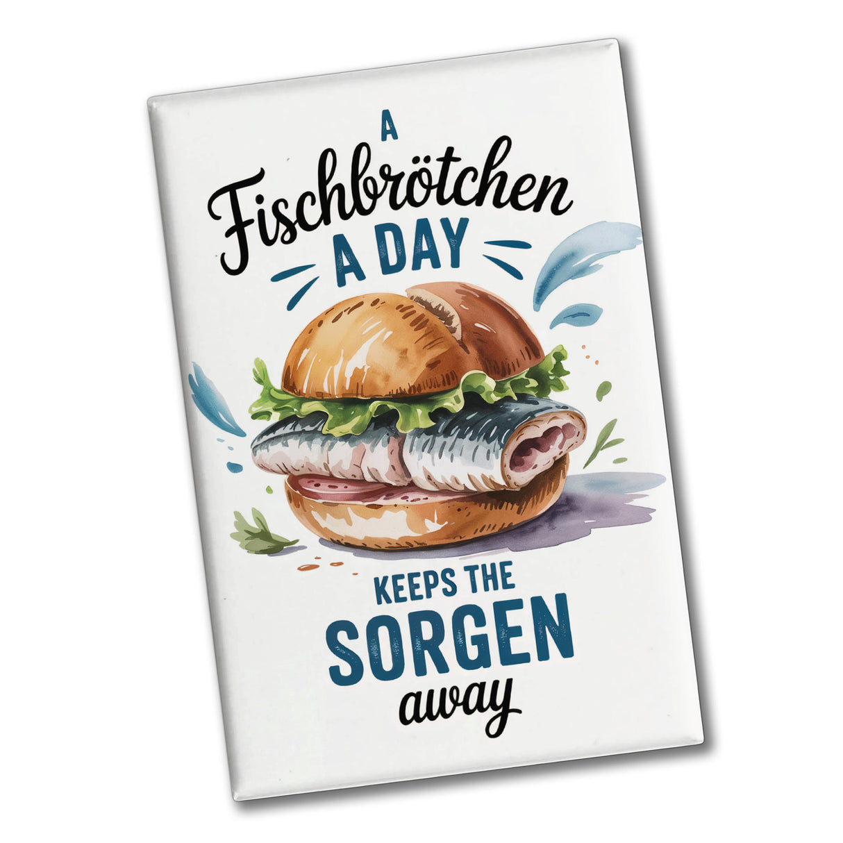 Fischbrötchen-Fan Souvenir Souvenir Magnet nordischer Humor