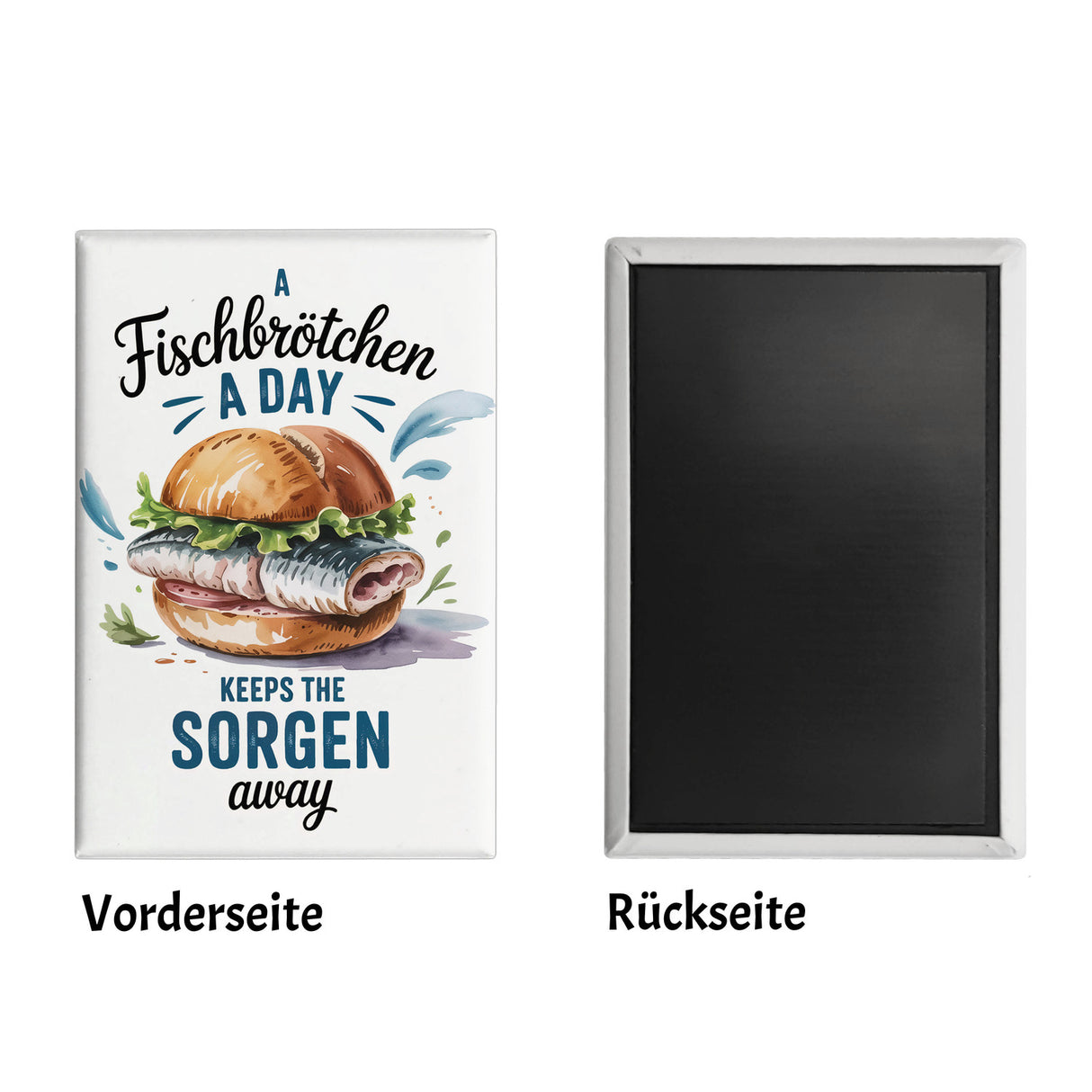 Fischbrötchen-Fan Souvenir Souvenir Magnet nordischer Humor