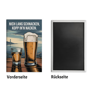 Nich lang schnacken, Kopp in'n Nacken Souvenir Souvenir Magnet