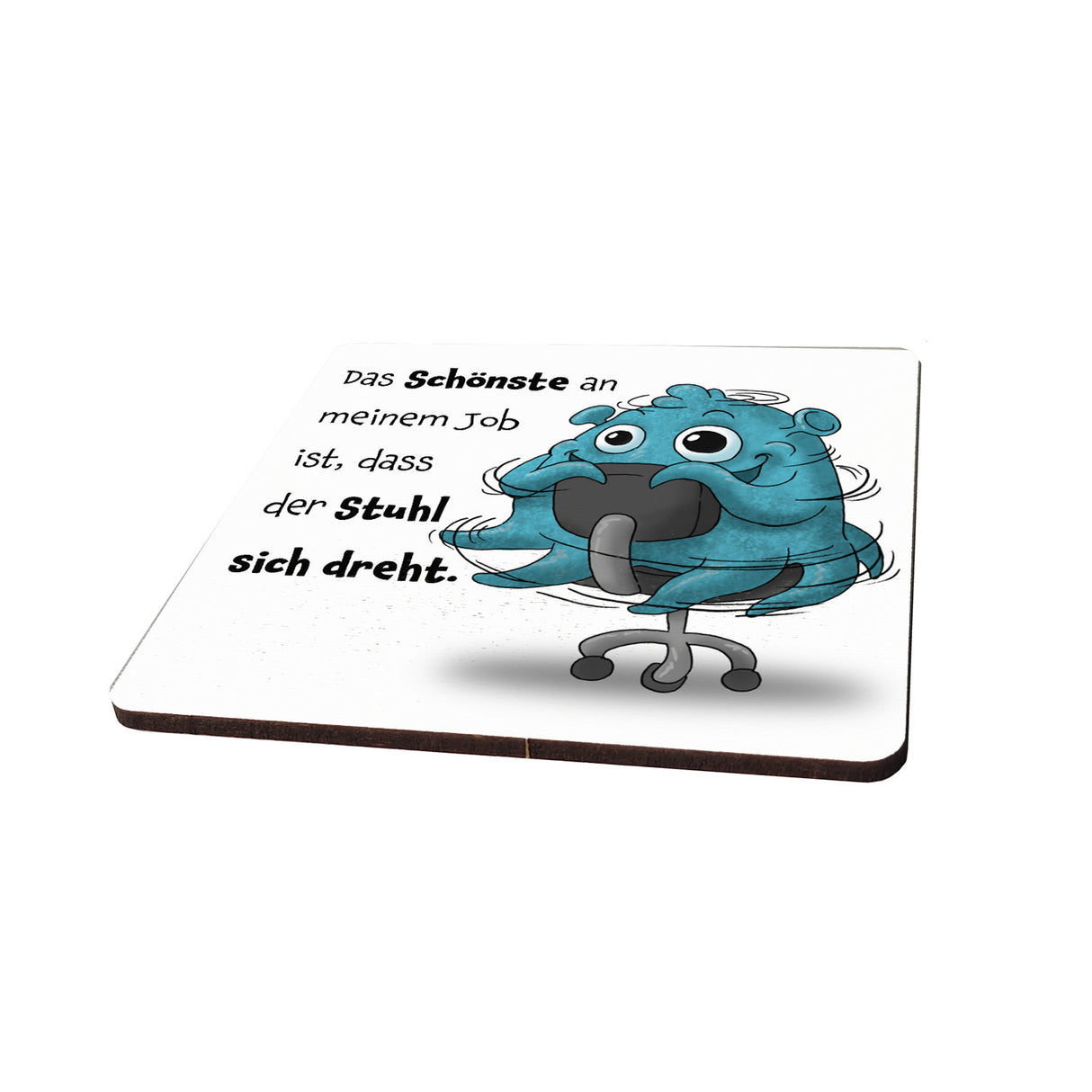 Comic-Monster freche Sprüche 6er Set Untersetzer aus Holz Vol.2