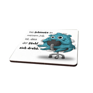 Comic-Monster freche Sprüche 6er Set Untersetzer aus Holz Vol.2