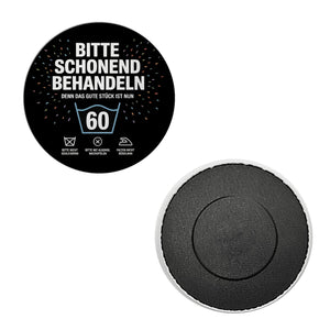 Wäschepflegeetikett Magnet bitte schonend behandeln wird 60