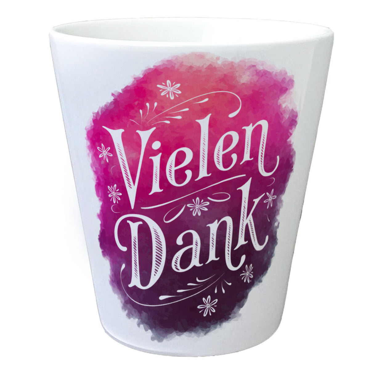 Vielen Dank Aquarelles Blumen Design Blumentopf