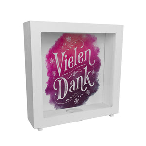 Vielen Dank Aquarelles Blumen Design Spardose