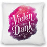 Vielen Dank Aquarelles Blumen Design Kissen