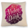 Vielen Dank Aquarelles Blumen Design Kissen