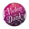 Vielen Dank Aquarelles Blumen Design Magnet