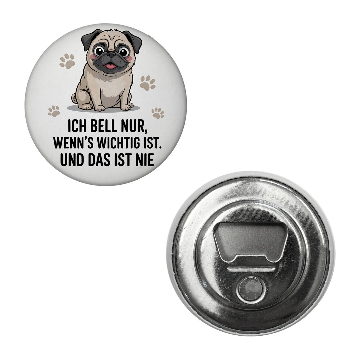 Ich bell nur Mops Magnet Mops Cartoon