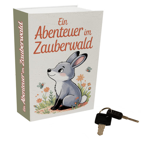 Abenteuer im Zauberwald Booksafe mit Waldtiere für Märchen-Fans