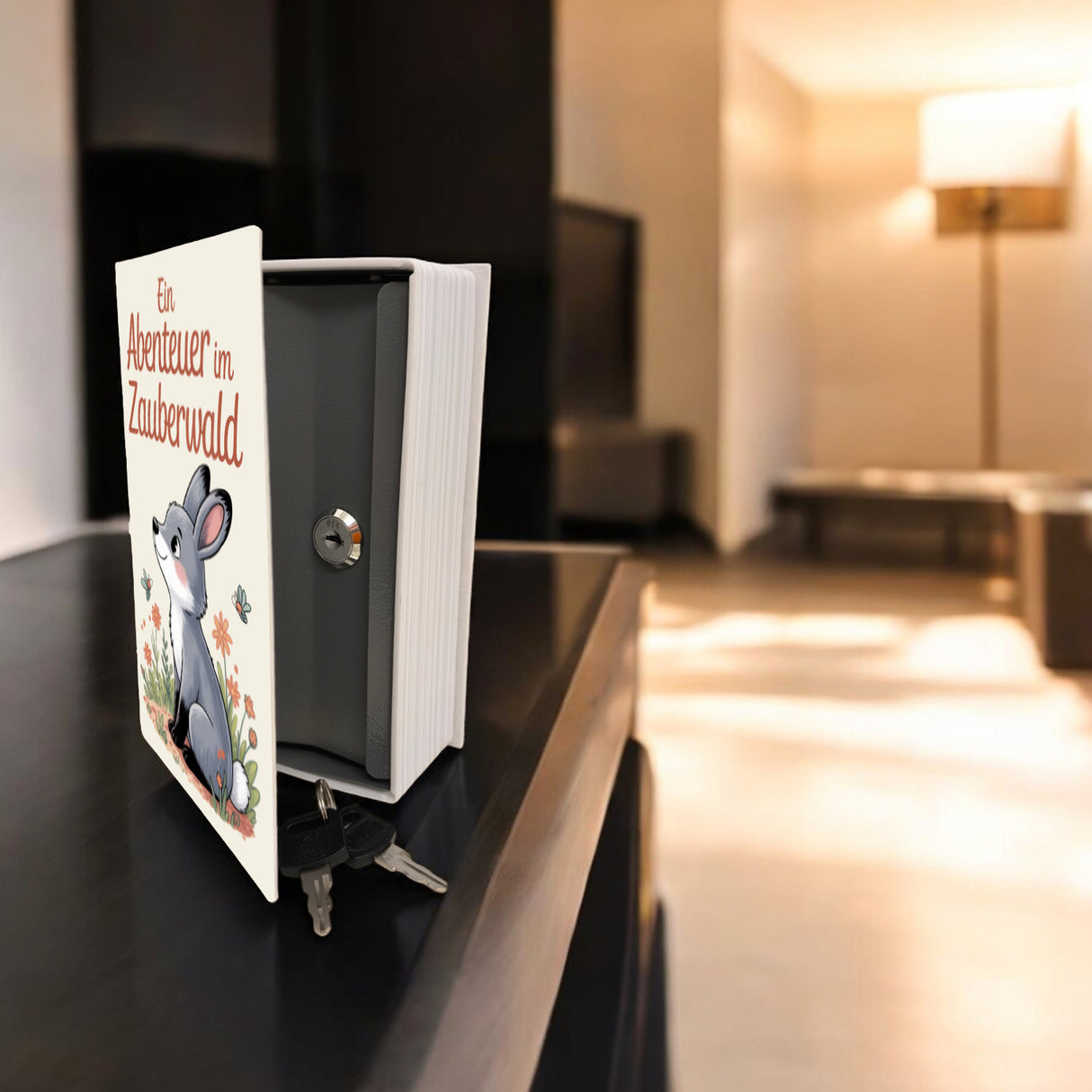 Abenteuer im Zauberwald Booksafe mit Waldtiere für Märchen-Fans
