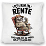 Faultier Ruhestand Kissen für Rentner
