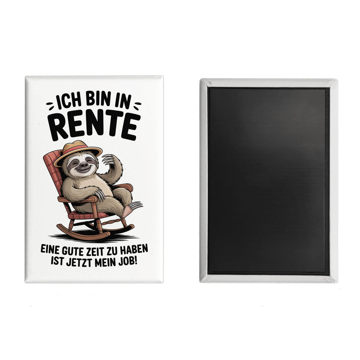 Faultier Ruhestand Souvenir Souvenir Magnet für Rentner