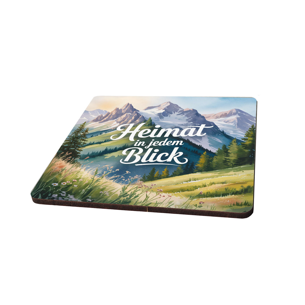 Allgäu Alpenpanorama 6er Set Untersetzer aus Holz - Heimat in jedem Blick
