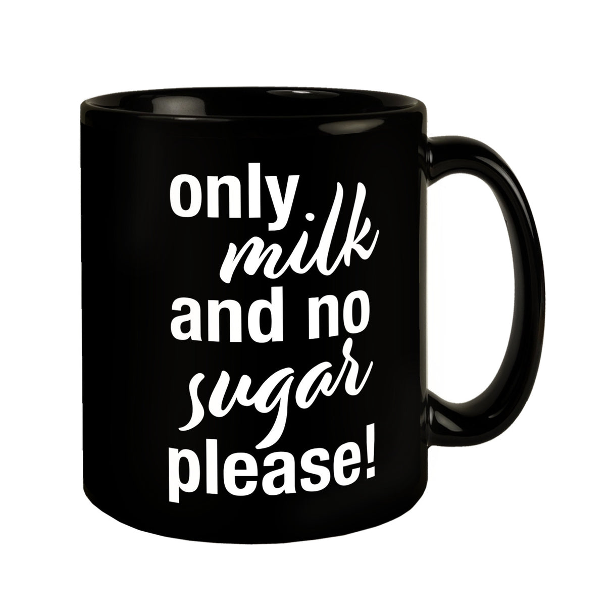 Only milk and no sugar please Tasse