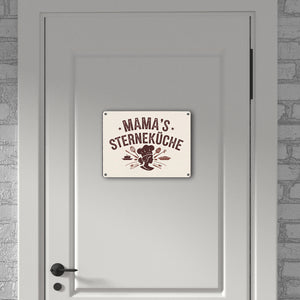 Mama´s Sterneküche Souvenir Metallschild in 15x20 cm für Hobbyköche und Mütter