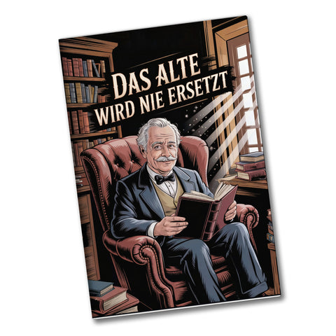 Das alte wird nie ersetzt Souvenir Magnet Bibliothek für Opa