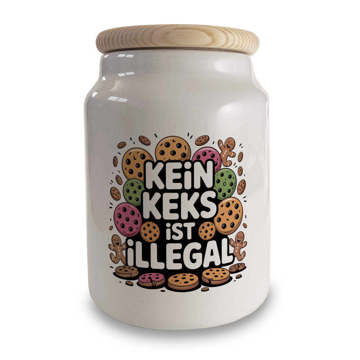 Lebkuchenmännchen Kein Keks ist illegal Keksdose