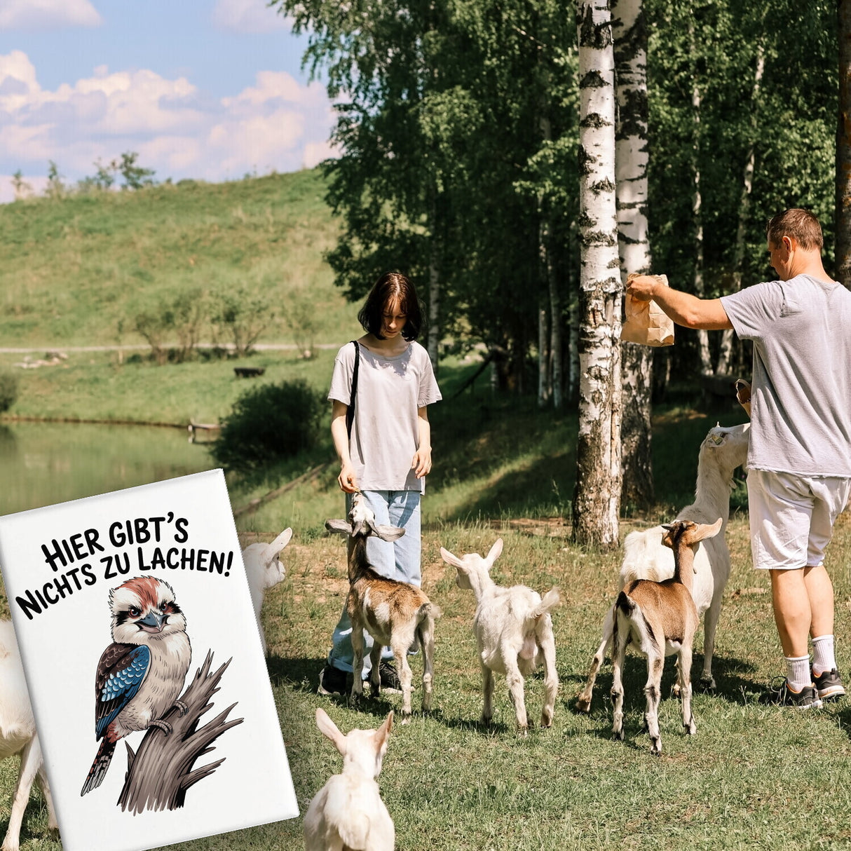 Lachender Hans Hier gibt's nichts zu lachen! Souvenir Magnet