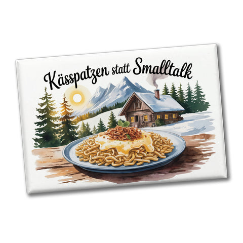 Allgäu Kässpatzen Souvenir Souvenir Magnet mit Humor