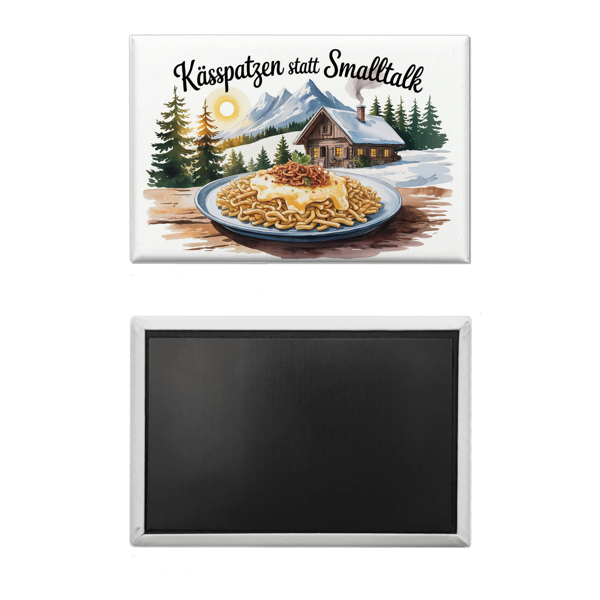 Allgäu Kässpatzen Souvenir Souvenir Magnet mit Humor
