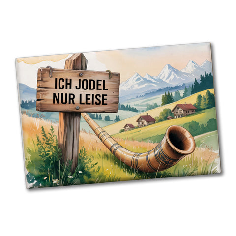 Ich jodel nur leise Allgäu Landschaft Souvenir Souvenir Magnet