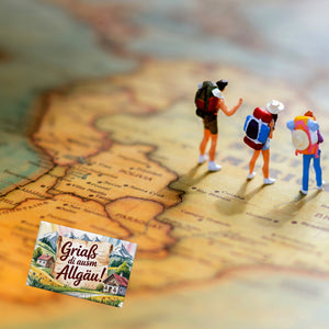 Griaß di ausm Allgäu Souvenir Souvenir Magnet Allgäu Landschaft