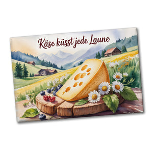 Käse küsst jede Laune Souvenir Souvenir Magnet Allgäuer Käse Aquarell