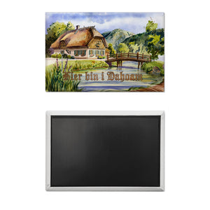 Hier bin i dahoam im Allgäu Souvenir Souvenir Magnet
