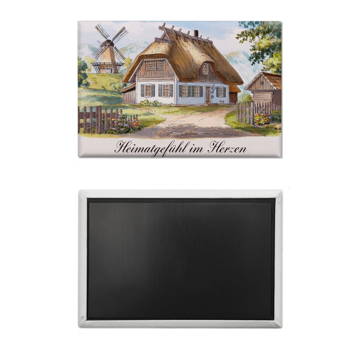 Holzhaus Landschaft Windmühle Souvenir Souvenir Magnet Heimatgefühl