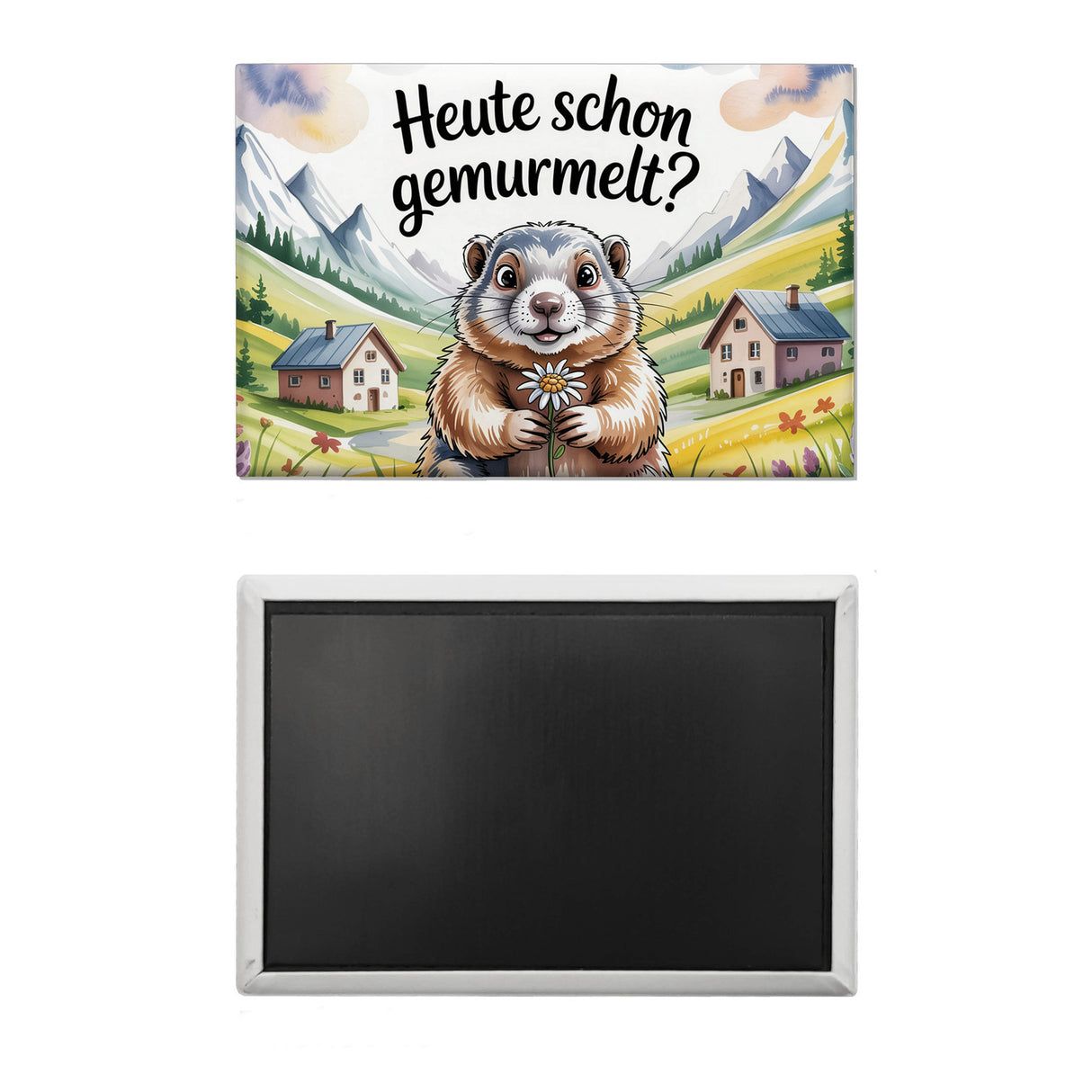 Neugieriges Murmeltier heute schon gemurmelt? Souvenir Souvenir Magnet