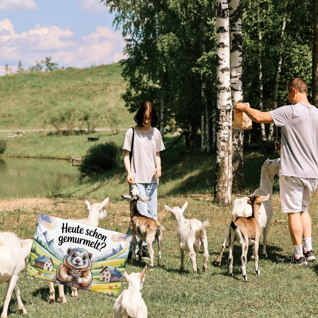 Neugieriges Murmeltier heute schon gemurmelt? Souvenir Souvenir Magnet