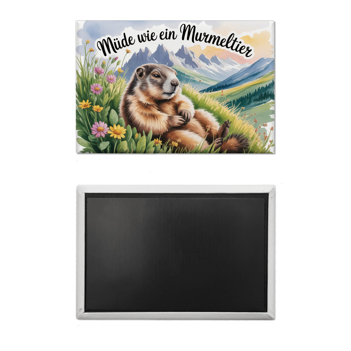Müde wie ein Murmeltier Souvenir Souvenir Magnet Murmeltier