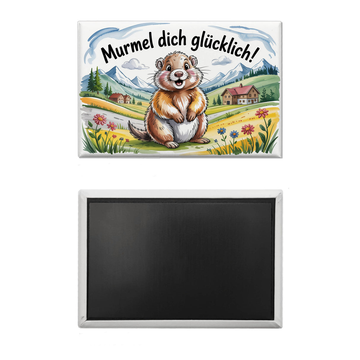 Murmel dich glücklich! Murmeltier Souvenir Souvenir Magnet
