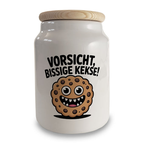 Vorsicht, bissige Kekse! Monströser Schokoladenkeks Cartoon Keksdose