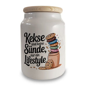 Kekse sind keine Sünde Keksdose mit Lifestyle
