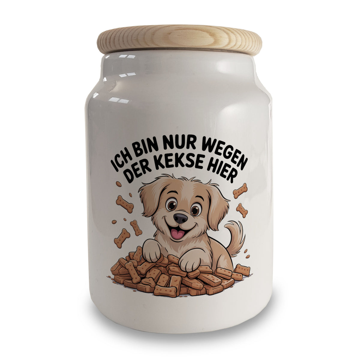 Hunde Keksdose Ich bin nur wegen der Kekse hier für Hundeliebhaber