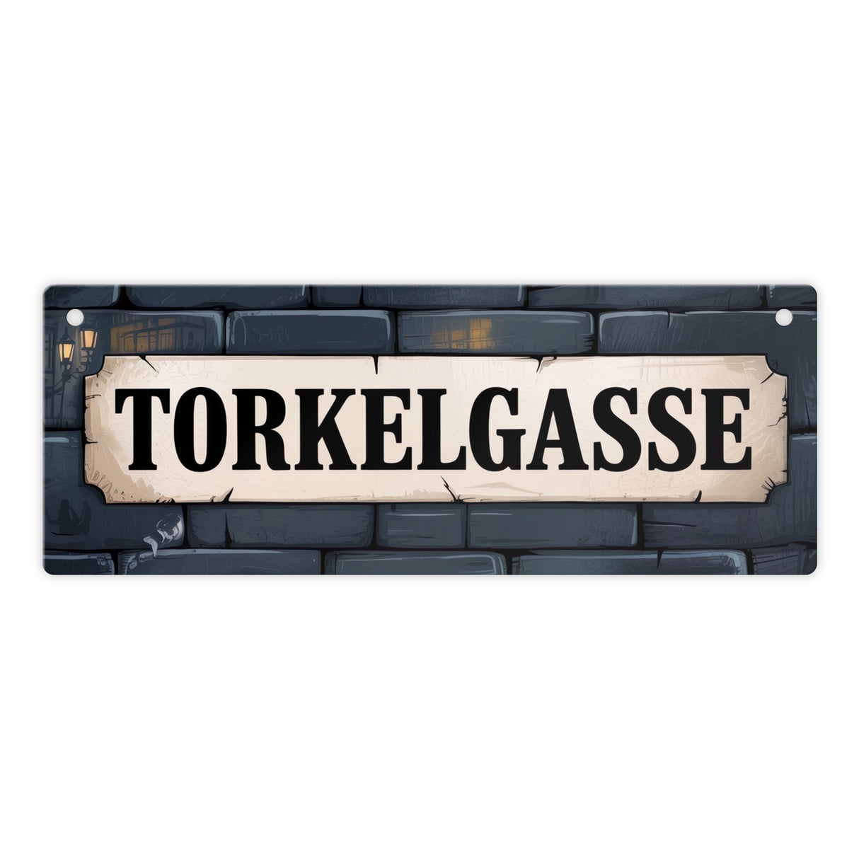Torkelgasse Schrift Vintage Metallschild