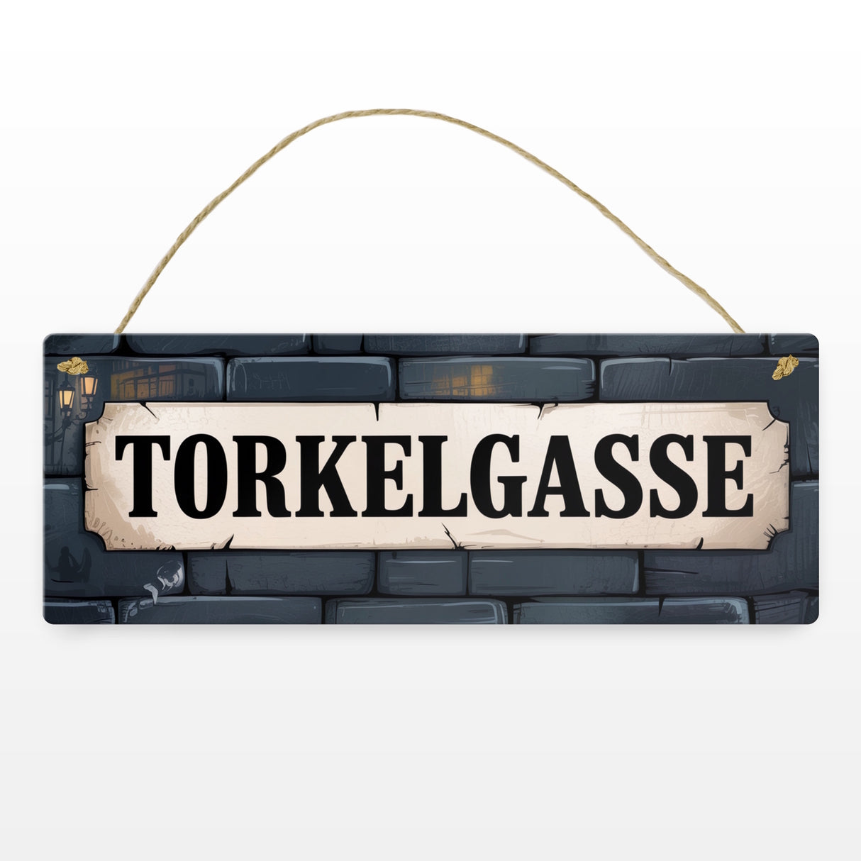 Torkelgasse Schrift Vintage Metallschild