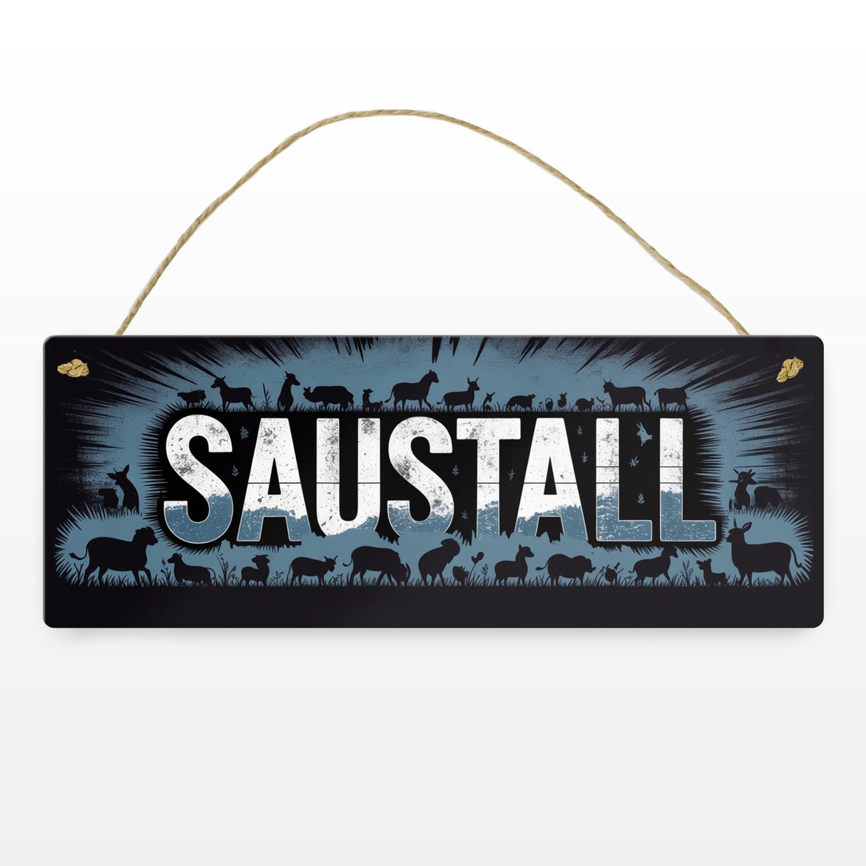 Bauernhof Saustall Metallschild rustikale Dekoration