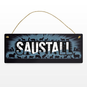 Bauernhof Saustall Metallschild rustikale Dekoration
