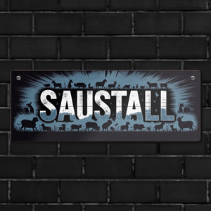 Bauernhof Saustall Metallschild rustikale Dekoration