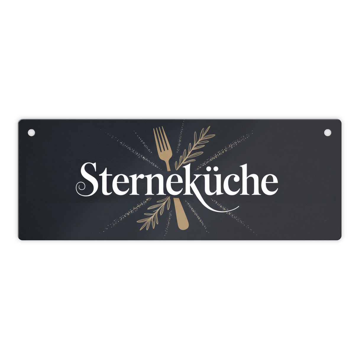Sterneküche Metallschild für gehobene Küchenkunst