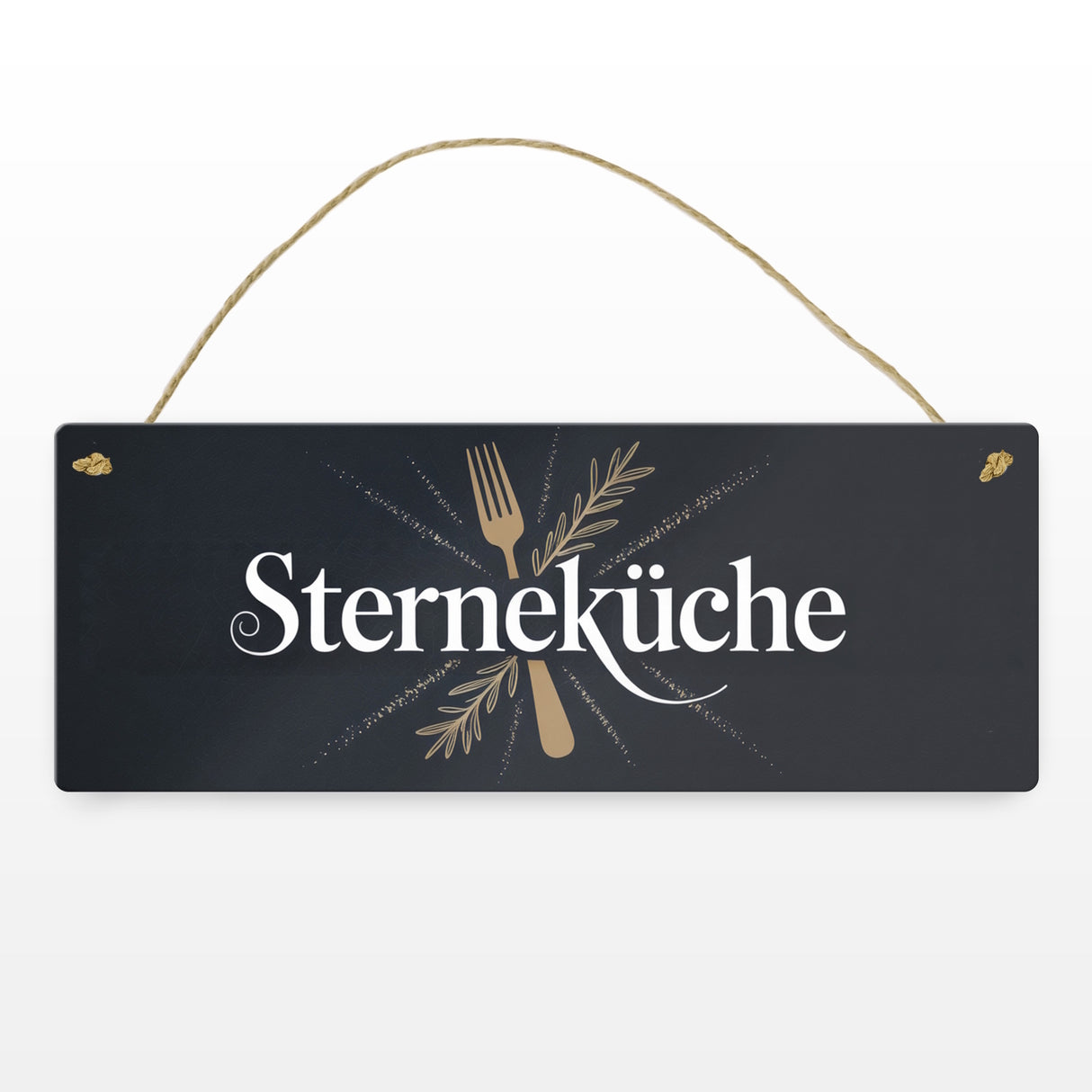 Sterneküche Metallschild für gehobene Küchenkunst
