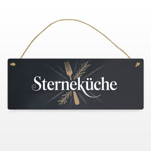 Sterneküche Metallschild für gehobene Küchenkunst
