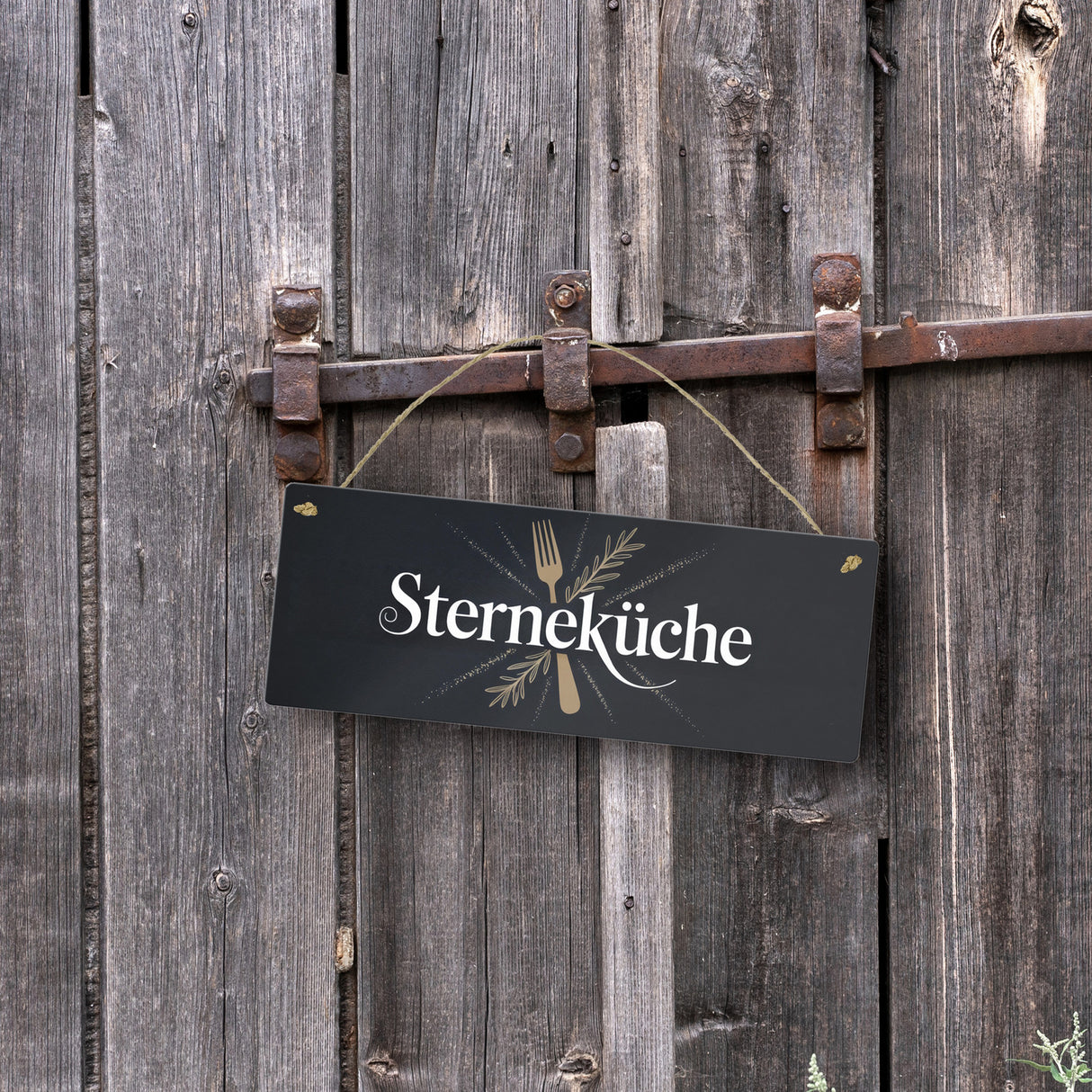 Sterneküche Metallschild für gehobene Küchenkunst